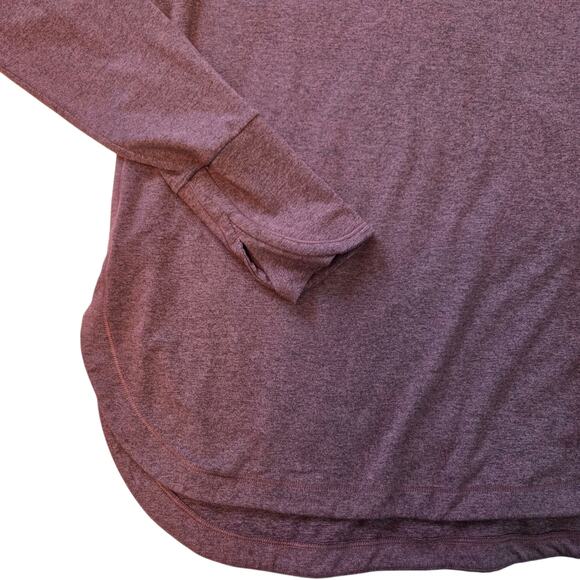 Athleta Hoodie Pullover Lightweight Moroon sz medium - Picture 5 of 8